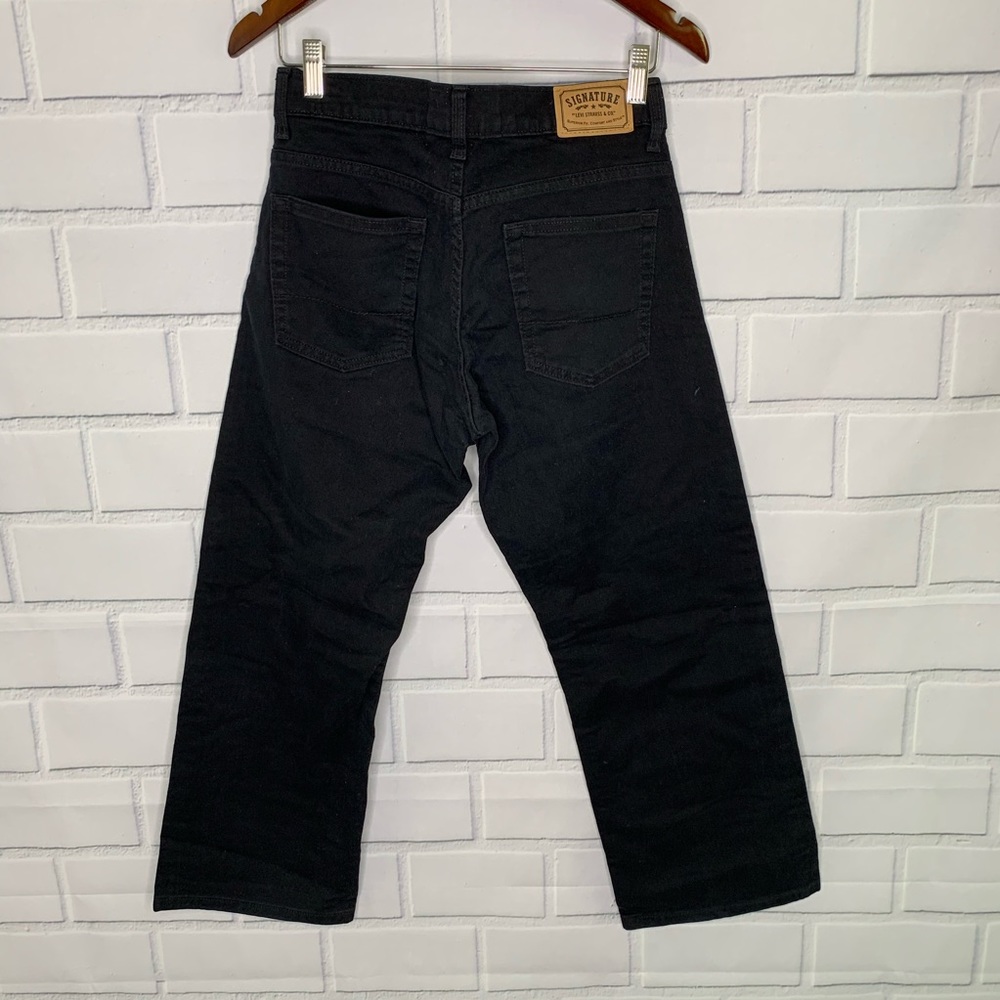 Signature Straight black Jeans W30 L26